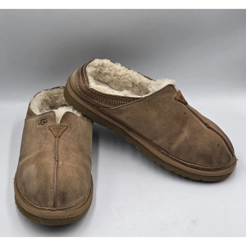 UGG Neuman Slipper Chestnut 1113631 Mens Slipper Slides Size 9 Slip-On